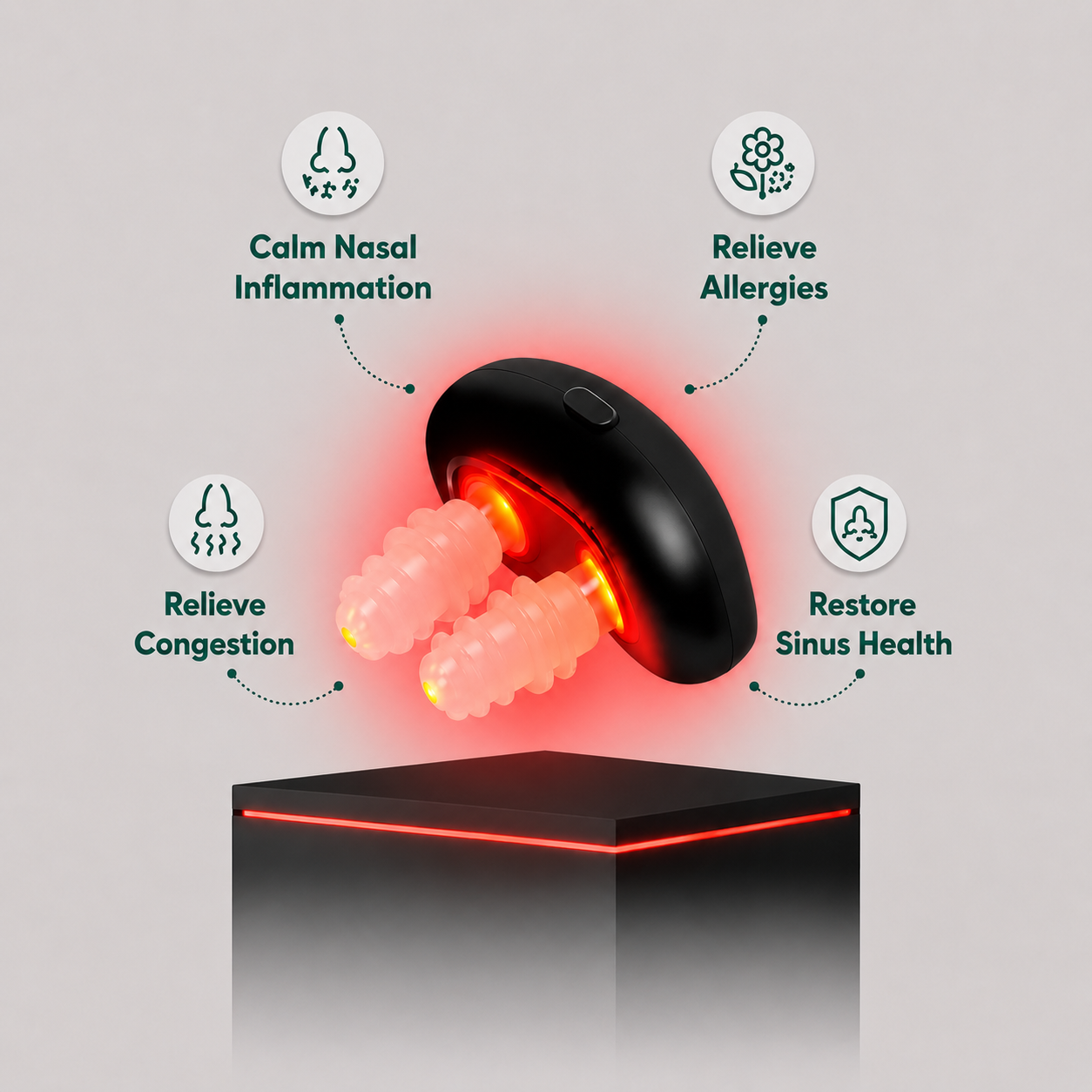 Red Light Nasal Therapy Device