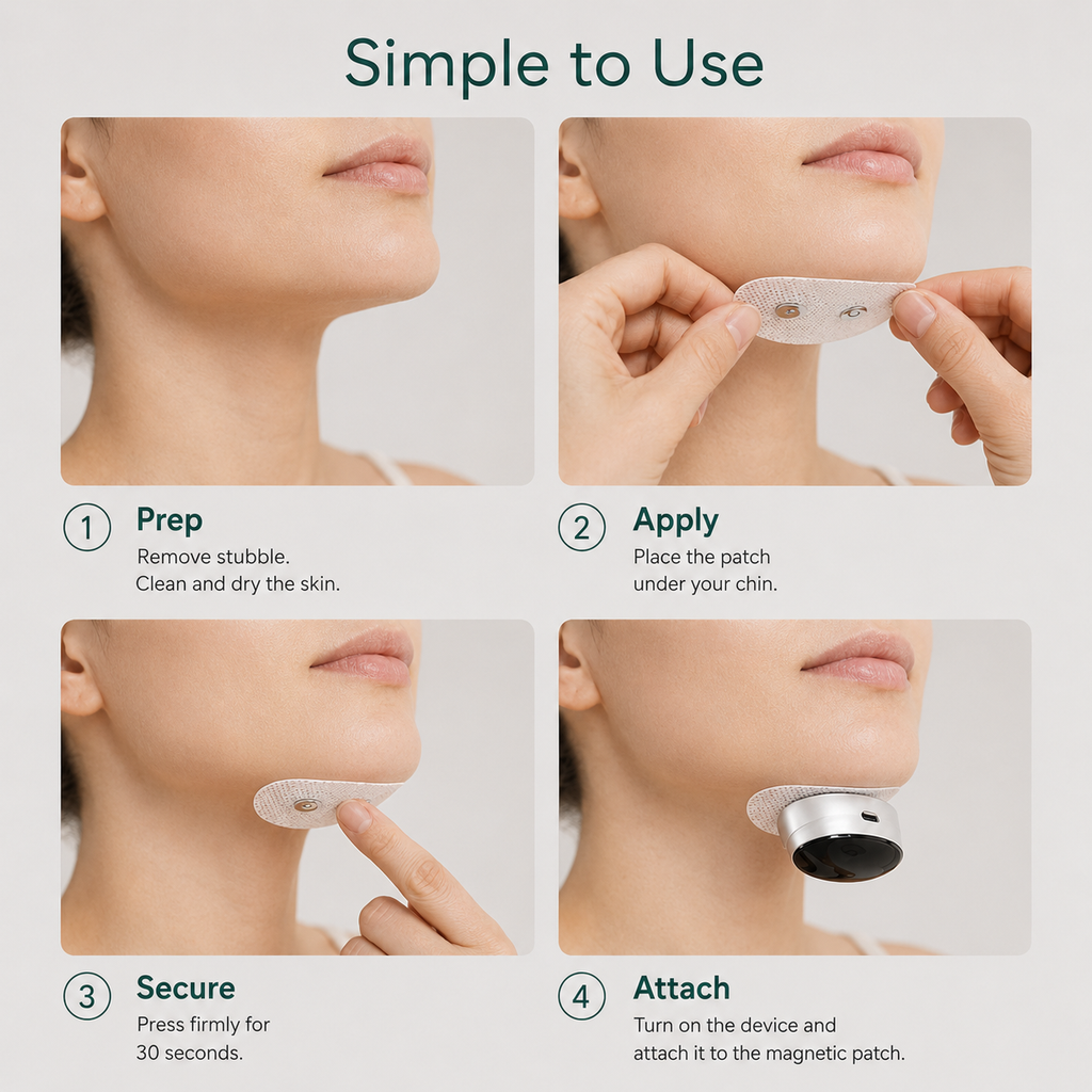 Smart Anti-Snore Device + 30 Magnetic Patches